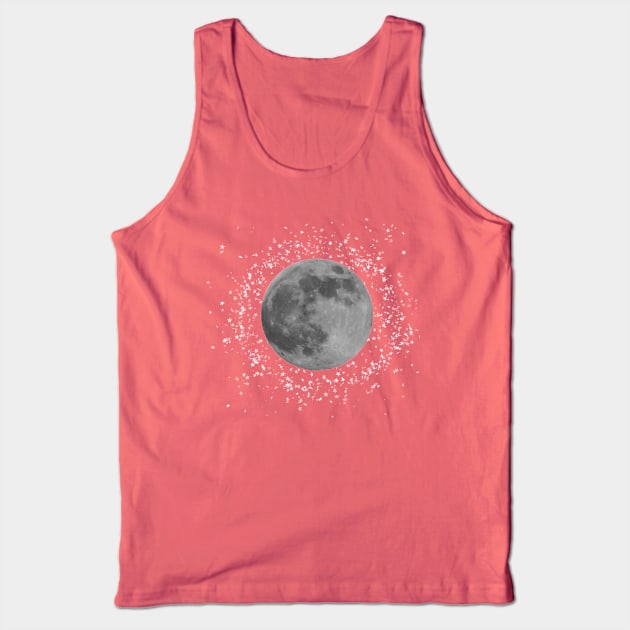 Moon and Stars Tank Top by SeascapeArtist